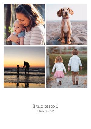 Inserisci 4 foto