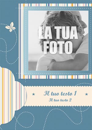 Cartolina da personalizzare con una foto