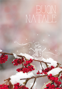 Buon Natale, pupazzo di neve