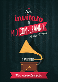 Biglietto di invito compleanno ci divertiremo