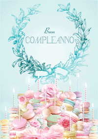 Buon compleanno con macarons