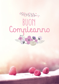 Buon compleanno con lamponi