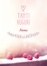 Tanti Auguri con lamponi