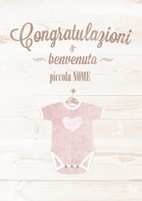 Congratulazioni e benvenuta