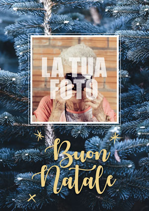 Auguri di buon Natale con la tua foto